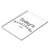 Journal de gratitude simple noir et blanc (Côté gauche)