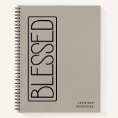 Journal de Gratitude simple personnalisé (Devant)