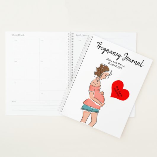 Journal de grossesse (Devant avec enveloppe)