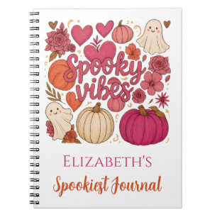 Journal de Halloween personnalisé Spooky Vibes