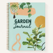 Journal de jardin moderne abstrait pour plantes d' (Devant)