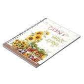 Journal de jardin potager personnalisé (Côté gauche)