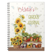 Journal de jardin potager personnalisé (Devant)
