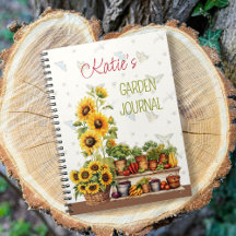 Journal de jardin potager personnalisé