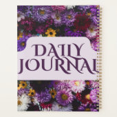 Journal de jardin vibrant violet et or (Dos)