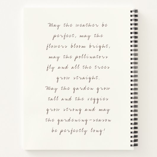 Journal de jardinage (Dos)