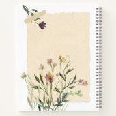 Journal de jardinage des fleurs pressées (Dos)