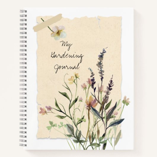 Journal de jardinage des fleurs pressées (Devant)