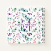 Journal de Jardinage Fleurs de Menthe Violette Jar (Dos)