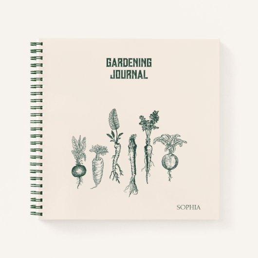 Journal de jardinage personnalisé (Devant)