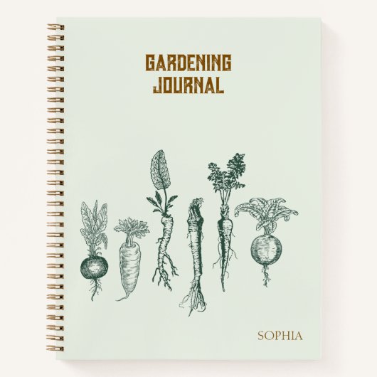 Journal de jardinage personnalisé (Devant)
