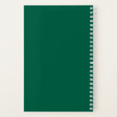 Journal de jardinage simple personnalisé nom vert (Verso)