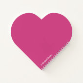 Journal de l'amour de la rose rose romantique Sain (Dos)