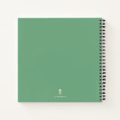 Journal de lapin lapin d'aquarelle personnalisé (Dos)