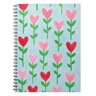 Journal de l'aquarelle florale du coeur