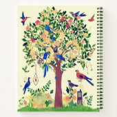 Journal de l'arbre de vie avec oiseaux et fleurs (Dos)