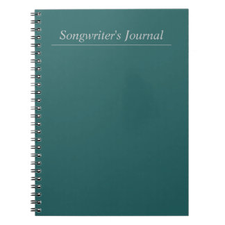 Journal de l'auteur de chansons personnalisable