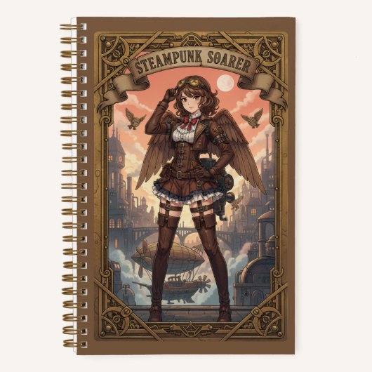 Journal de l'aviateur fille anime Steampunk Soarer (Recto)
