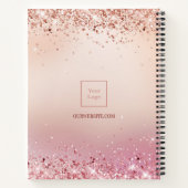 Journal de l'école de danse à paillettes rose gold (Dos)