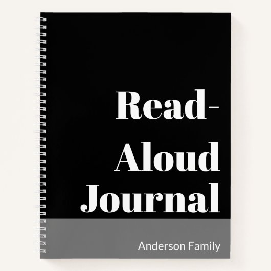 Journal de lecture à voix haute pour la famille en (Devant)