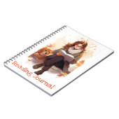 Journal de lecture Cute fille livre et chien Autom (Côté gauche)