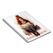 Journal de lecture Cute fille livre et chien Autom (Côté Droit)