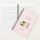 Journal de lecture Fleurs aquarelles & noeuds (À l'intérieur)