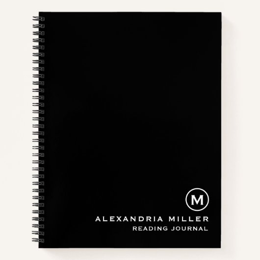 Journal de lecture personnalisé (Devant)