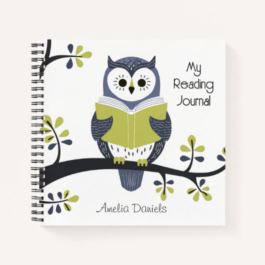 Journal de lecture personnalisé de la Chouette ble (Devant)