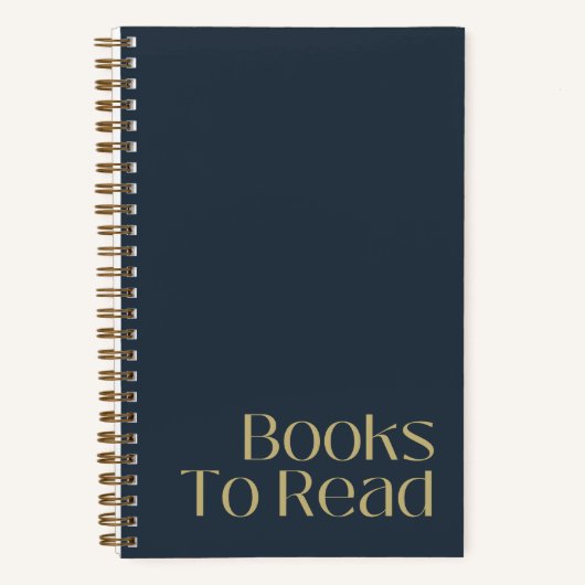 Journal de lecture personnalisé "Livres à lire" (Recto)