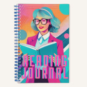 Journal de lecture Synthwave personnalisé (Recto)