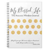 Journal de l'état d'esprit de réussite (Devant)