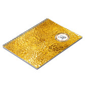 Journal de luxe de carnet de monogramme (Côté gauche)