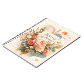 Journal de luxe floral « Notes & Dreams » (Côté gauche)