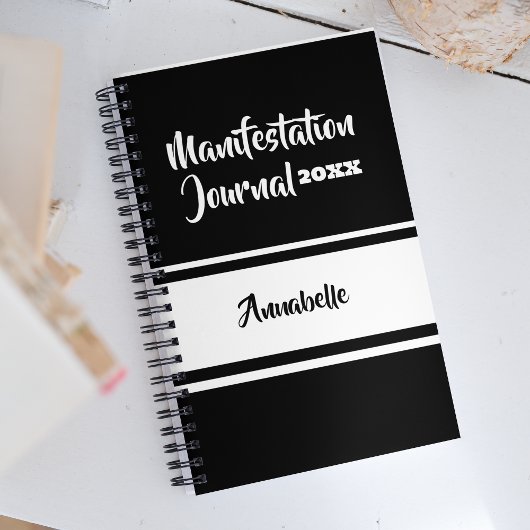 Journal De Manifestation Personnalisée De L'Année 