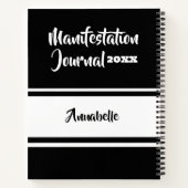 Journal De Manifestation Personnalisée De L'Année  (Dos)