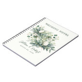 Journal de mariage à accent doré et floral verdoya (Côté gauche)