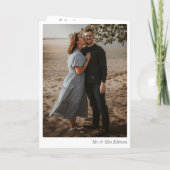 Journal de mariage édition | carte pliée (Dos)