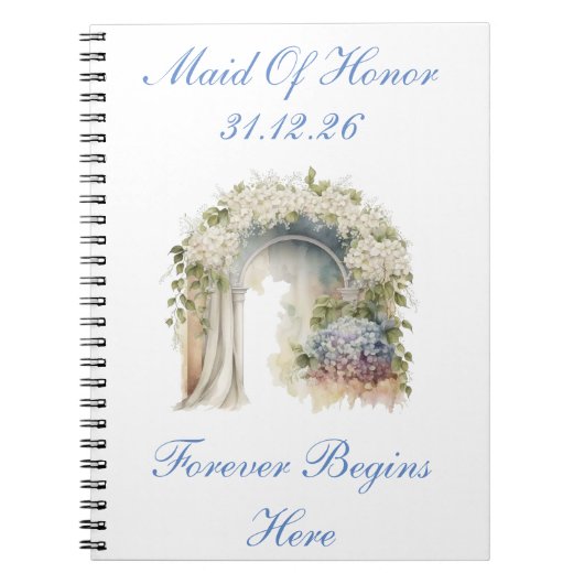 Journal de mariage floral rêveur (Devant)