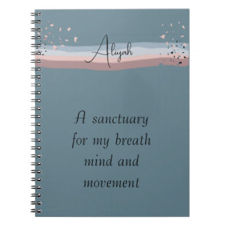 Journal de méditation personnalisé minimaliste ble