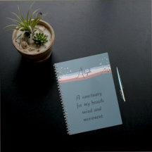 Journal de méditation personnalisé minimaliste ble