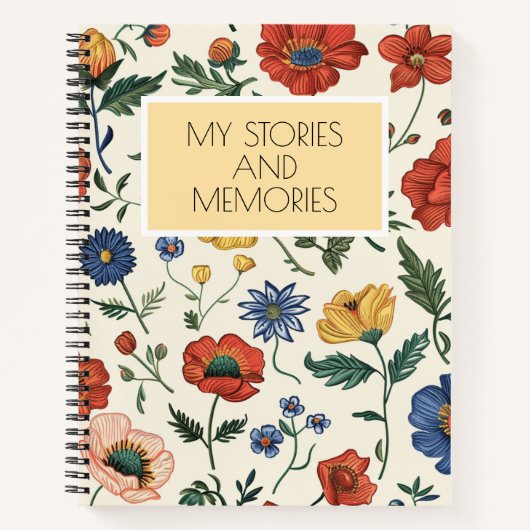 Journal De Mémoire Florale - Mes Histoires Et Mes  (Devant)