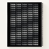 Journal de mentalité Think Typography noir blanc (Dos)