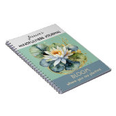 Journal de mindfulness vert personnalisé sur le né (Côté Droit)