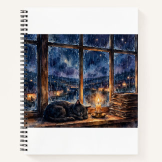 Journal de minuit du chat Lofi — Cahier cosy du ch