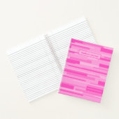 Journal de Motif géométrique rétro rose chaud (Intérieur)