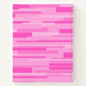 Journal de Motif géométrique rétro rose chaud (Dos)