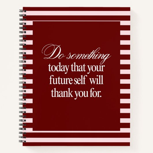Journal de motivation, cahier spirale de productiv (Devant)