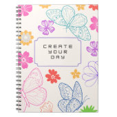 Journal de motivation Papillon & Fleur (Devant)