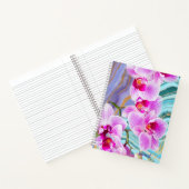 Journal de nom de géode aquarelle florale rose vio (Intérieur)